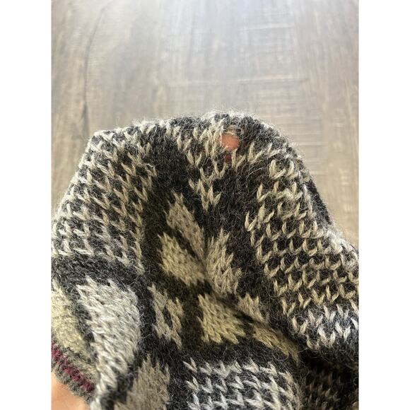 ALPS Merrimac Valley Men’s L Cardigan Sweater New England 100% Wool Black/White - Picture 5 of 9